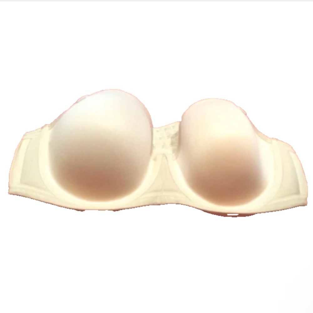 Delimira Women Underwire Contour Full Coverage Strapless Bra Beige 44C